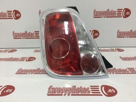 Piloto trasero izquierdo Fiat 500 C año 2007 a 2014 cerco blanco - Imagen 3