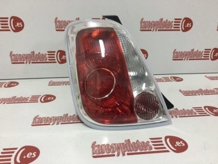 Piloto trasero izquierdo Fiat 500 C año 2007 a 2014 cerco blanco - Imagen 4
