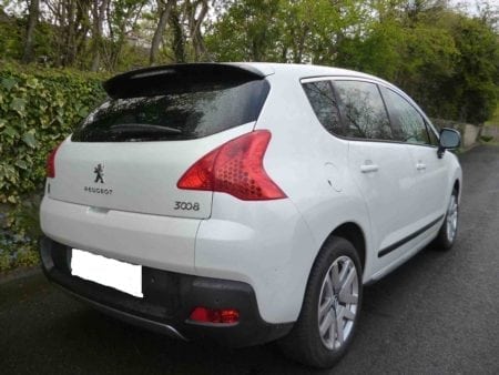 peugeot 3008 rear