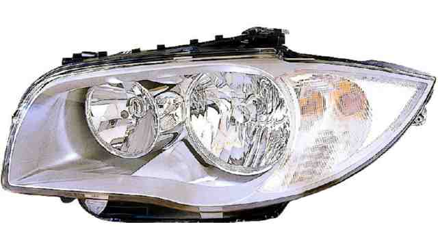 Faro Delantero Derecho BMW Serie 1 E87 5P año 2003 a 2012 / E81 3P año 2006 a 2012 Fondo Plata