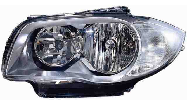 Faro Delantero Derecho BMW Serie 1 E87 5P año 2003 a 2012 / E81 3P año 2006 a 2012 Fondo Gris Oscuro