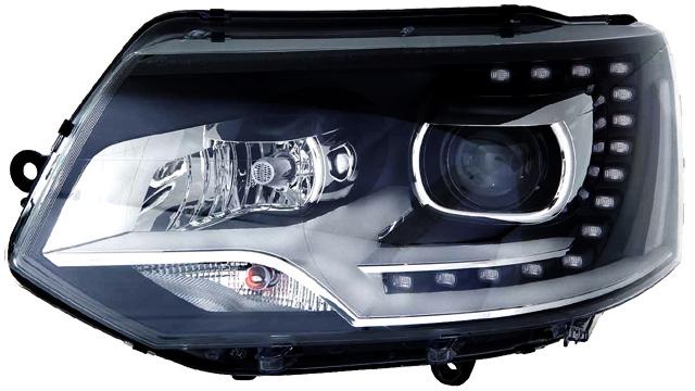 Faro Delantero Derecho VOLKSWAGEN TRANSPORTER T5 año 2010 a 2015 LUZ DIURNA LED