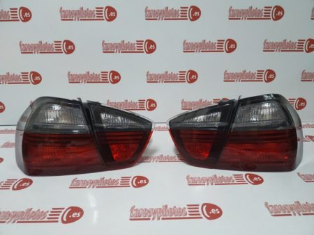 Pilotos traseros Bmw Serie 3 E90 Año 2005 a 2008 Bombilla 4 Puertas Tintados Juego completo