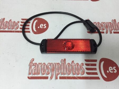 Piloto lateral galibo izquierdo derecho LED Rojo 12V - 24V 130x32 - Imagen 2