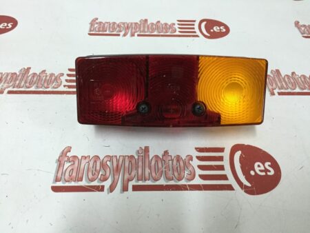 Piloto trasero universal derecho ambar rojo luz de matricula