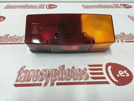 Piloto trasero universal derecho ambar rojo luz de matricula - Imagen 2