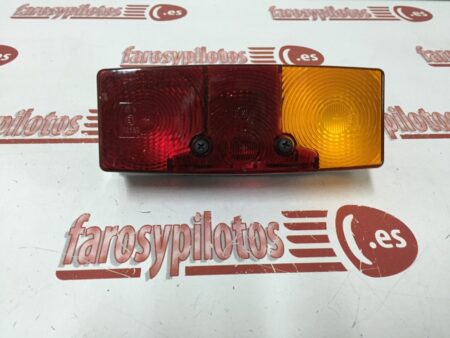 Piloto trasero universal derecho ambar rojo luz de matricula - Imagen 4