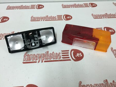 Piloto trasero universal derecho ambar rojo luz de matricula - Imagen 5