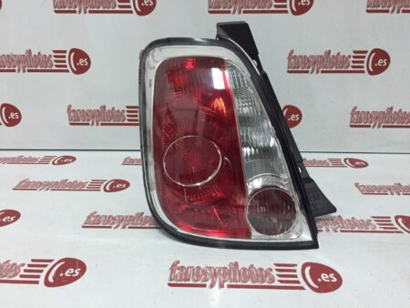 Piloto trasero izquierdo Fiat 500 C Año 2007 a 2014 Cerco Negro - Imagen 3