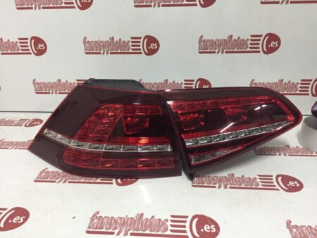 Pilotos traseros Volkswagen Golf VII Años 2012 a 2017 LED GTI GTD Juego completo - Imagen 3
