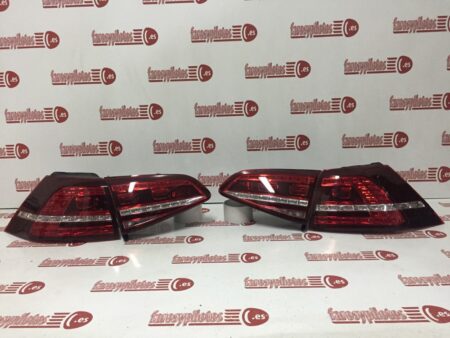 Pilotos traseros Volkswagen Golf VII Años 2012 a 2017 LED GTI GTD Juego completo
