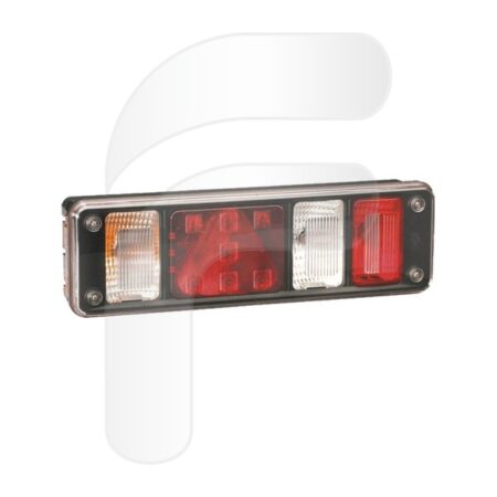 PILOTO TRASERO UNIVERSAL KRONE LED IZQUIERDO CONECTOR 7 PINES TRIANGULO HIBRIDO