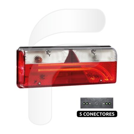 PILOTO TRASERO ORIGINAL EUROPOINT III LECITRAILER LED 5 CONECTORES POSTERIORES IZQUIERDO
