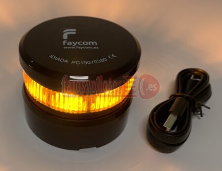 Luz de Emergencia Flashcom V16 Conector USB Baliza de emergencia - Imagen 2