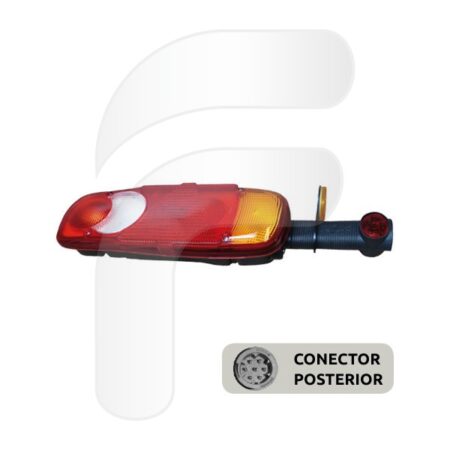 PILOTO TRASERO ORIGINAL UNIVERSAL LC5T DERECHO CON CUERNO CONECTOR POSTERIOR AMP 7 PINES