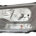 Faro Delantero Izquierdo FORD TRANSIT año 2014 a 2019 H7+H15+PY21 FONDO NEGRO