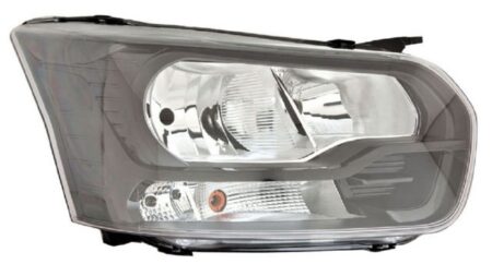 Faro Delantero Derecho FORD TRANSIT año 2014 a 2019 H7+H15+PY21 FONDO NEGRO