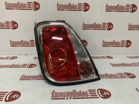 Piloto trasero izquierdo Fiat 500 C CABRIO Año 2007 a 2014 Cerco Negro Descapotable
