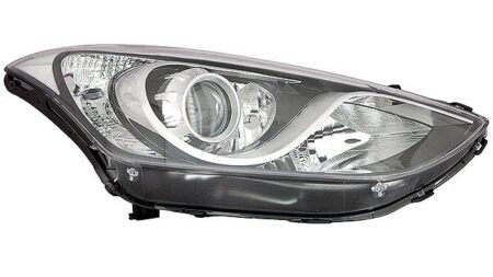 Faro Delantero Derecho HYUNDAI I30 año 2015 a 2017 FONDO CROMO NEGRO