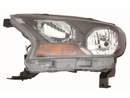 Faro Delantero Izquierdo FORD RANGER año 2016 a 2019 FONDO NEGRO H7/HB3