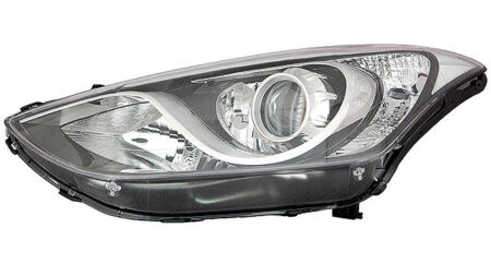 Faro Delantero Izquierdo Hyundai I30 año 2015 a 2017 FONDO CROMO NEGRO