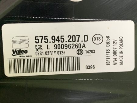 Piloto trasero izquierdo Seat Ateca Año 2016 a 2020 LED 575945207D - Imagen 3