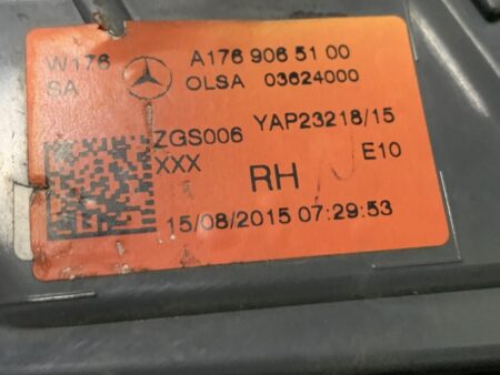 Piloto trasero derecho Mercedes Clase A W176 año 2015 a 2018 LED RESTYLING A1769065100 (Producto Reciclado) - Imagen 6