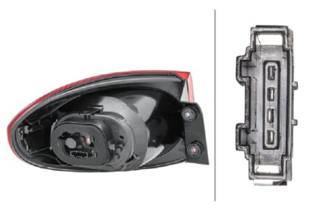 Piloto Trasero Derecho VOLKSWAGEN TIGUAN año 2007 a 2011 HELLA - Imagen 2