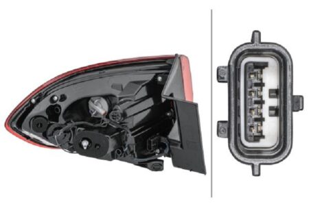 Piloto Trasero Derecho RENAULT SCENIC IV año 2016 a 2020 LED 265505180R - Imagen 2