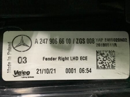 Piloto trasero derecho Mercedes Clase B W247 año 2018 a 2021 A2479066600 (Articulo Reciclado) - Imagen 4