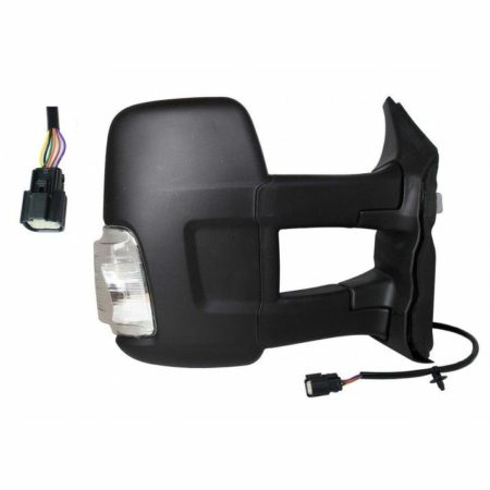 Espejo Completo Derecho Ford Transit Año 2014 a 2024 Brazo Largo Blanco - Imagen 2