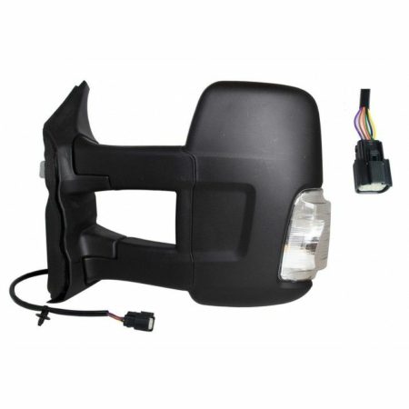 Espejo Completo Izquierdo Ford Transit Año 2014 a 2024 Brazo Largo Blanco - Imagen 2