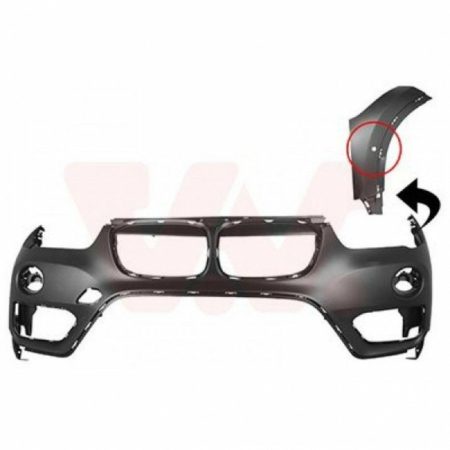 Paragolpes Delantero Bmw X1 F48 Años 2014 a 2019 Agujeros Sensor - Imagen 2