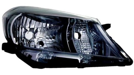 Faro Delantero Derecho Toyota Yaris año 2011 a 2014 Fondo Oscuro - Imagen 2