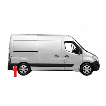Moldura Lateral Derecho Trasero Renault Master Años 2010 a 2025 Sin Agujero Piloto - Imagen 2