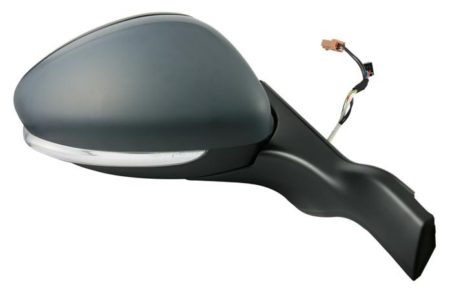 Espejo Retrovisor Completo Derecho Electrico (Para Pintar) Térmico Abatible (C/Intermitente) 11 Pines Peugeot 208/2008 (2012->)
