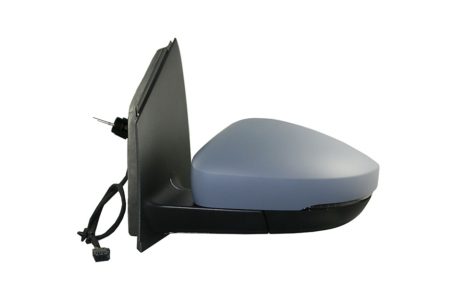 Espejo Retrovisor Completo Izquierdo Electrico (Para Pintar) Asferico Térmico (C/Intermitente) Conector Rectangular Volkswagen Polo (2009->)