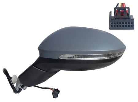 Espejo Retrovisor Completo Izquierdo Electrico Térmico Asferico (C/Intermitente) 6 Pines Volkswagen Golf VIII (2019.07->)