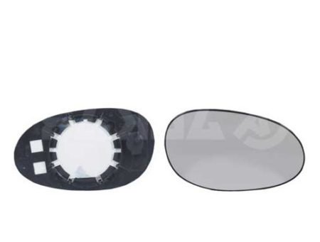 Cristal+Base Espejo Retrovisor Derecho Convexo Mcc Smart Fortwo (1998->)