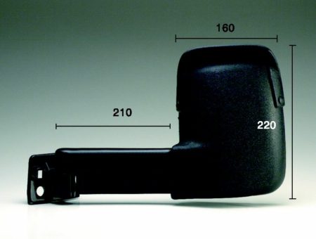 Espejo Retrovisor Completo Izquierdo Manual (Brazo Largo) Ford Transit (1991->)