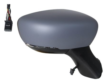 Espejo Retrovisor Completo Derecho Electrico (Para Pintar) Térmico Abatible Convexo (C/Intermitente) (C/Sensor) (C/Angulo Muerto) 12 Pines Renault Clio (2016.07->)