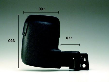 Espejo Retrovisor Completo Derecho Manual (Brazo Corto) Ford Transit (1991->)