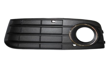 Rejilla Izquierda Paragolpes Frontal Audi A4 (C/Agujeros Cerrada+Aro Antiniebla Cromado) (2007->)