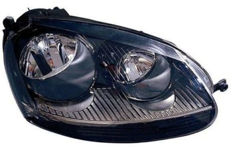 Faro Delantero Derecho Electrico (Interior Negro) Volkswagen Golf V/ Jetta (2003->)