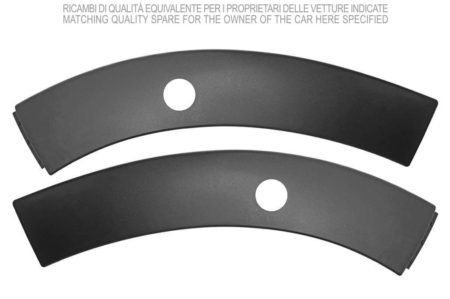 Kit Molduras Paragolpes Frontal Derecho/Izquierdo Negro (C/Agujero Sensor) Citroen C3 (2016.09->)