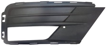 Rejilla Derecha Paragolpes Frontal Volkswagen Caddy (Negra C/Agujeros) (2016->) (Para Paragolpes Negro)