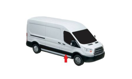 Moldura Puerta Frontal Derecha Gris (S/Agujero Intermitente) Ford Transit (2014.01->)