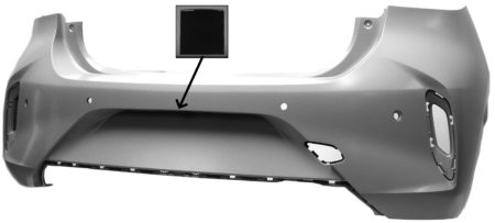 Paragolpes Trasero (Para Pintar) (Con 4 Agujeros Sensor) (C/Agujero Camara) Opel Corsa F (2019.07->) (Mod Gs Line)