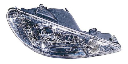 Faro Delantero Derecho Electrico Peugeot 206 (1998->) (GTI) (H7/H7)