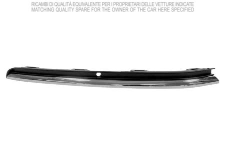 Moldura Superior Derecha Negro/Cromado Paragolpes Frontal Volkswagen Golf VII (2017.01->)